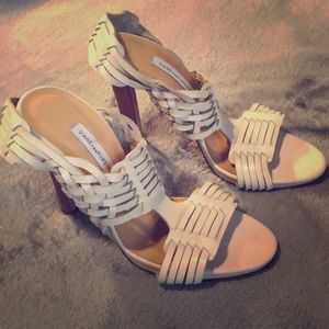 Diane VonFurstenberg leather heels